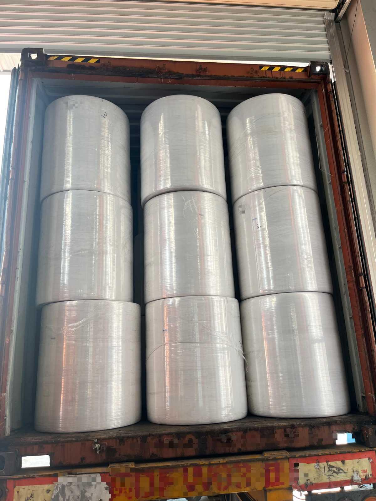WHL--Successful 40HQ Mixed Container Of Sanitary Napkin Raw Materials Shipment to Nigeria Customer